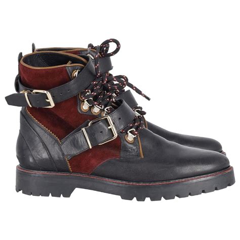 burberry britt utterback lace up leather hiking boots|burberry timberland boots.